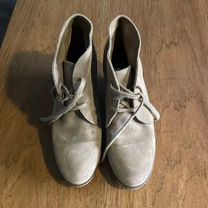 J.Crew suede booties with gum sole